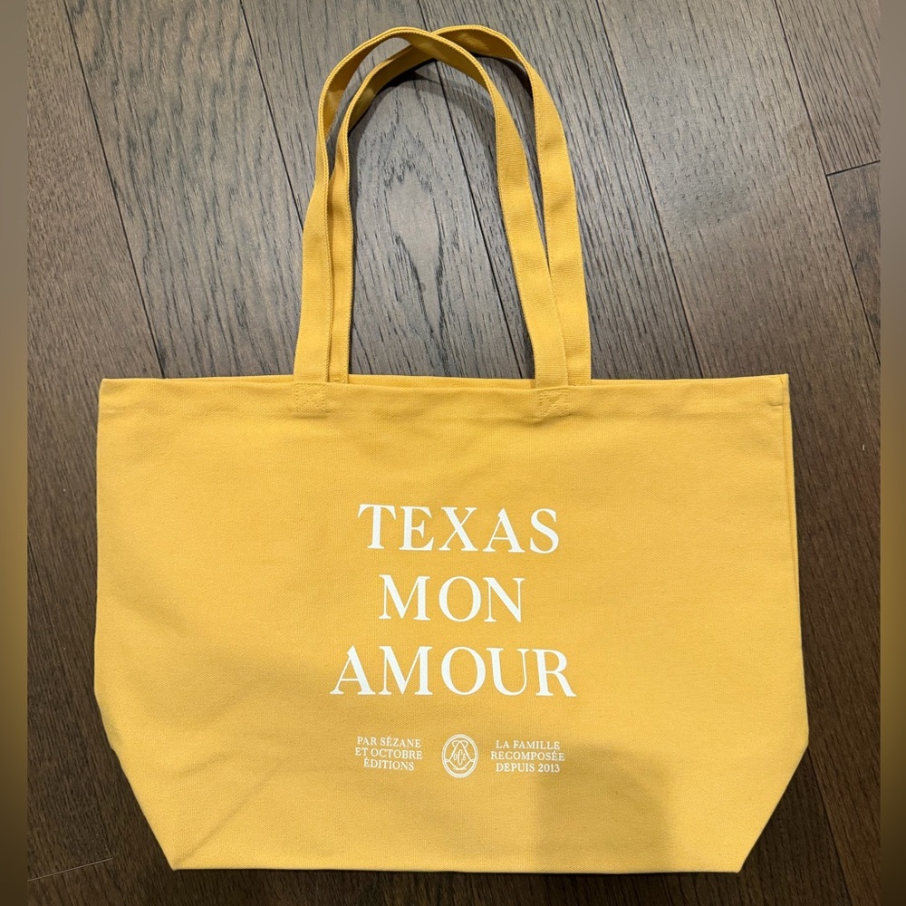 Sezane Texas Mon Amour 100% Cotton Tote Bag 💼